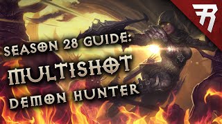 Diablo 3 Season 30 Demon Hunter Unhallowed Essence Multishot Build Guide 277 [upl. by Eyr610]