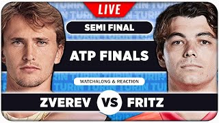 ZVEREV vs FRITZ • ATP Finals 2024 SF • LIVE Tennis Watchalong Stream [upl. by Freed]