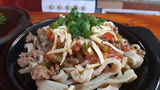 FIDEOS CASEROS CON SALSA DE CARNE MUY FACIL Y ECONOMICO parati argentina [upl. by Cadmann]