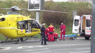 C 9  Christophorus 9 Einsatz  Motorradunfall [upl. by Hunter]