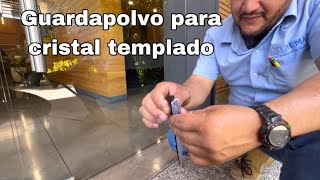 Instalación de policarbonato guardapolvo para cristal de 9mm [upl. by Noirad600]