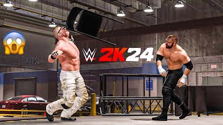 Dean Ambrose vs Brock Lesner  WWE 2K24  Gameplay  Xbox Series S  Backstage Brawl [upl. by Amitarp181]