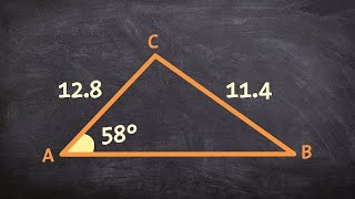 Ambiguous case law of sines two triangles SSA [upl. by Nihahs]