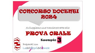 Lezione Simulata  concorso docenti 2024  Esempio 3 [upl. by Aerdnahc]