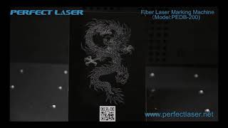 Full cover 20w 30w 50w Fiber Laser Marking Machine PEDB 200 [upl. by Brindle]