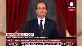 Conférence de presse de François Hollande le 14 janvier 2014  DIRECT enregistré [upl. by Hisbe]