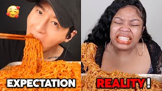 mukbang EXPECTATIONS vs REALITY [upl. by Adnalor]