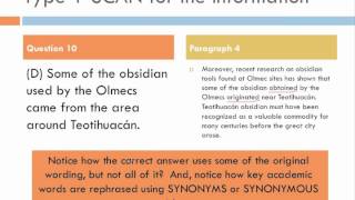 TOEFL Reading Skills II General Test Strategy and Detail Questions [upl. by Hansiain540]