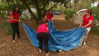 Larrivée des vacanciers dans les campings du littoral aquitain [upl. by Riek]