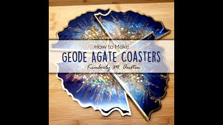 How to Make Geode Agate Resin Coasters [upl. by Asial]