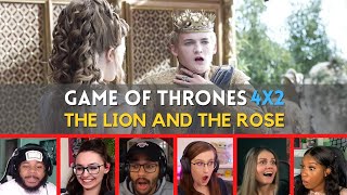 Reactors Reaction to KING JOFFREYS Wedding  Game of Thrones 4x2 quotThe Lion and the Rosequot [upl. by Mulry]