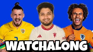 Romania vs Netherlands Live Reaction amp Watchalong  Euro 2024 Round of 16 [upl. by Tirrell]