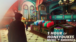 1 Hour Honeydukes Music amp Ambience  Hogwarts Legacy ASMR [upl. by Lilhak]