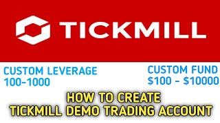 How to create tickmill forex demo account [upl. by Cos708]