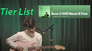 Rex Orange County  Bcos u will never be free Tier List [upl. by Baniez983]