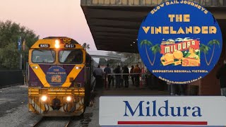 FIRST EVER Standard Gauge Passenger Train to Mildura The Vinelander returns with 707 Operations [upl. by Rusty]