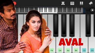 Manithan  Aval Song  Easy Piano Tutorial  Perfect Piano [upl. by Nnire]