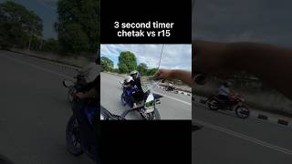 3 second timer chetak vs r15 shorts viralshort [upl. by Elyag]