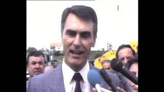 Declarações de Cavaco Silva ABR1989 [upl. by Eenahc]