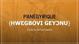 HWƐGBOVI GEYƆNU  SADONÙ PANÉGYRIQUE HOUÈGBONOU SADONOU [upl. by Nitsu51]