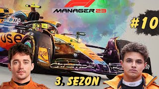 F1 Manager 23  3 Sezon Silverstone GP  McLaren 10 [upl. by Nored367]