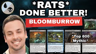 My FIRST 1010 RANKED DECK EVER is RATS Bloomburrow Standard [upl. by Morrison]