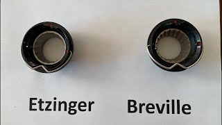 Breville Upper Etzinger Burr vs Breville Burr  Breville Barista Pro and Express [upl. by Ardisi]