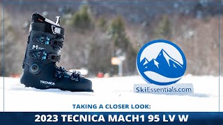 2023 Tecnica Mach1 95 LV W Ski Boots Short Review with SkiEssentialscom [upl. by Metcalf]