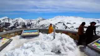 Großglockner Hochalpenstraße Parkplatz Edelweißspitze im Schnee Anfang Mai 2014 [upl. by Yhcir179]