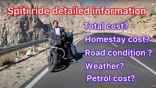 How to plan spiti ride in winter total costweather conditionroad conditions [upl. by Einaffit]