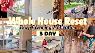 NEW WHOLE HOUSE RESET CLEANING MOTIVATION INSIDE AND OUTSIDE DEEP CLEANING CLEAN WITH ME [upl. by Dunning]