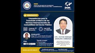 Seminario Lineamientos para la Transición al Marco de las NICSP [upl. by Skeie]