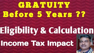 Gratuity before 5 years  How to calculate gratuity  Formula  Gratuity Act  Gratuity Amendment [upl. by Chema263]