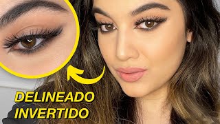 DELINEADO INVERTIDO SUPER FÁCIL Para todos os tipos de olhos ❤️ [upl. by Notniuq]