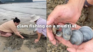 we went clam fishing in South Korea 🇰🇷✨ [upl. by Balfore]