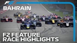 Formula 2 Feature Race Highlights  2019 Bahrain Grand Prix [upl. by Richter639]