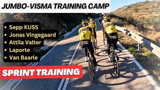 A look inside JUMBO VISMA training Ride  Jonas VINGEGAARD and Sepp KUSS on winter Training Camp [upl. by Dickman616]