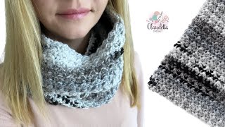 Crochet stylish neck warmerkeyhole scarf for beginners [upl. by Lesab171]