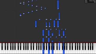 Griffes  The White Peacock Synthesia Piano Tutorial [upl. by Halford]