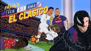 Parodia animada del Barcelona 51 Real Madrid 28102018 [upl. by Mowbray]