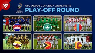 🔵 AFC Asian Cup 2027 Qualifiers Playoff Round Pots Draw Results [upl. by Hippel]