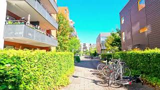 Gothenburg Sweden walk around Eriksberg on a summer day 2024 4k [upl. by Bartram608]