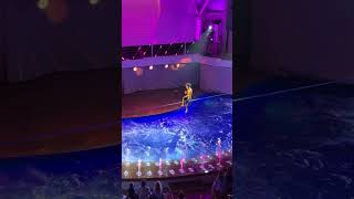 shorts Royal Caribbean Utopia of the Seas AquaTheater Show  Aqua 80 Too Slackline [upl. by Ahsienal]