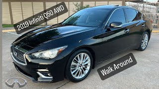 2019 Infiniti Q50 AWD  Walk Around  Interior  Engine Bay  Exhaust Rev [upl. by Milburr]