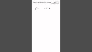 Rearranging Equations GCSE Maths [upl. by Ellennaj5]