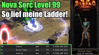 D2R  Nova Sorc Level 99  So lief meine Ladder [upl. by Tnarud]