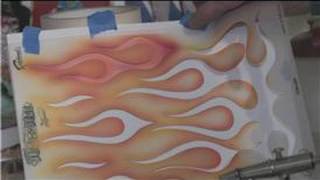 Airbrushing Techniques  How to Airbrush Flames [upl. by Ethelbert]