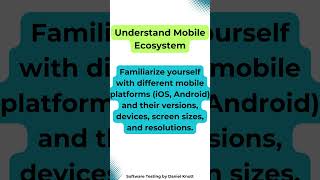 Understand Mobile Ecosystem softwaretesting mobiletesting [upl. by Eada]