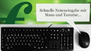 Schnelle Noteneingabe mit Maus und Tastatur [upl. by Ezalb]