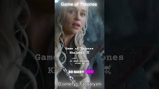 So MANY Men Have Tried to Kill Me 😈💀 Game OF Thrones 🔥Daenerys Targaryen 🔥short gameofthrones [upl. by Ekalb163]